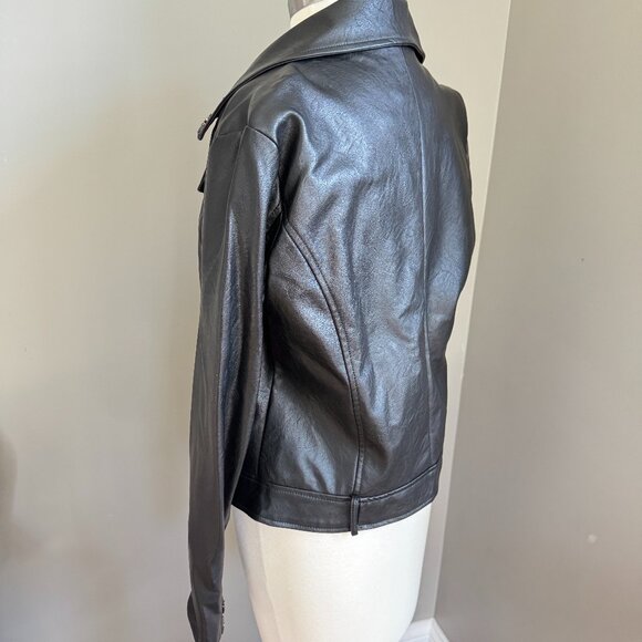 Elodie Faux Leather Biker Jacket - Picture 2 of 12
